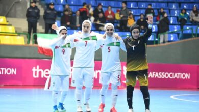 سومین برد دختران فوتسال ایران در کافا سومین برد دختران فوتسال ایران در کافا