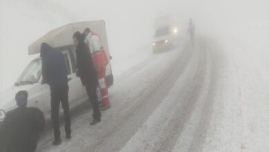 امدادرسانی نجاتگران هلال‌احمر زنجان به ۳۹۰ نفر متاثر از برف و کولاک