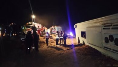 پلیس راه علت واژگونی اتوبوس دختران دانش آموز کرمانی را اعلام کرد
