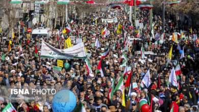حضور باشکوه مردم سراسر کشور در راهپیمایی ۲۲بهمن