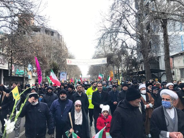 حضور باشکوه مردم سراسر کشور در راهپیمایی ۲۲ بهمن